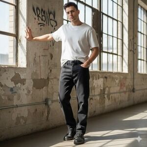 Levis 569 Loose Straight Leg Jeans Dark Wash Mens Size 36x32